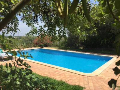 House with 2 bedrooms in Almancil with wonderful sea view shared pool enclosed garden 10 km from the beach